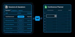Sessions and Speakers to Conference Planner illustration sent to the model at 256 pixels
