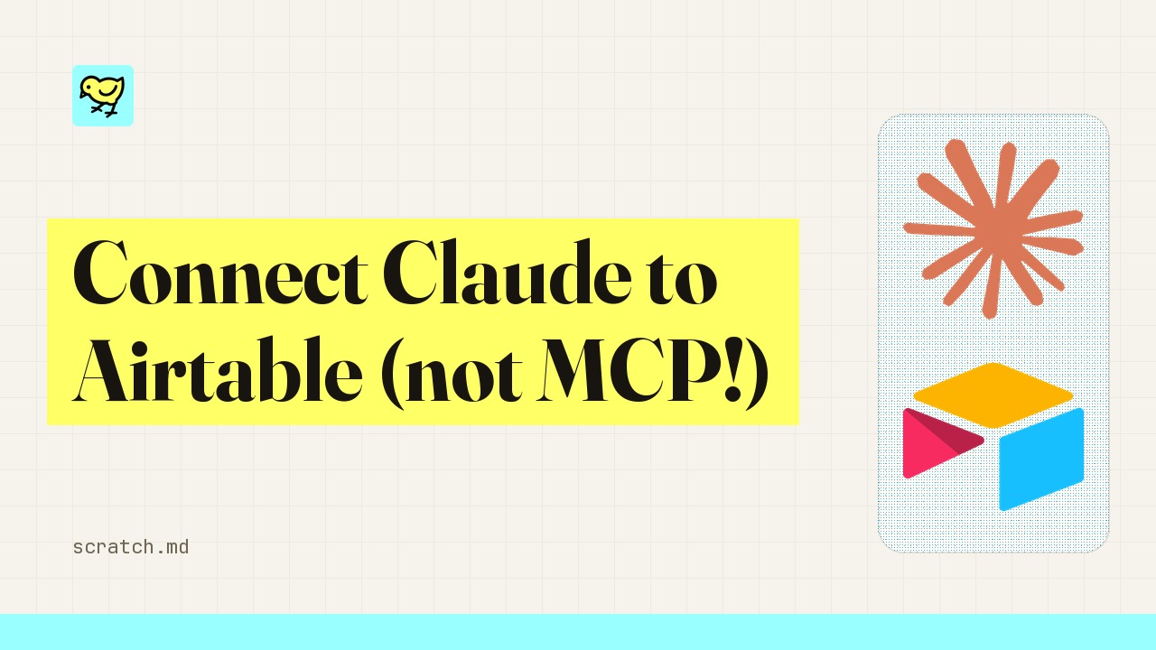 Connect Claude to Airtable (not MCP!)