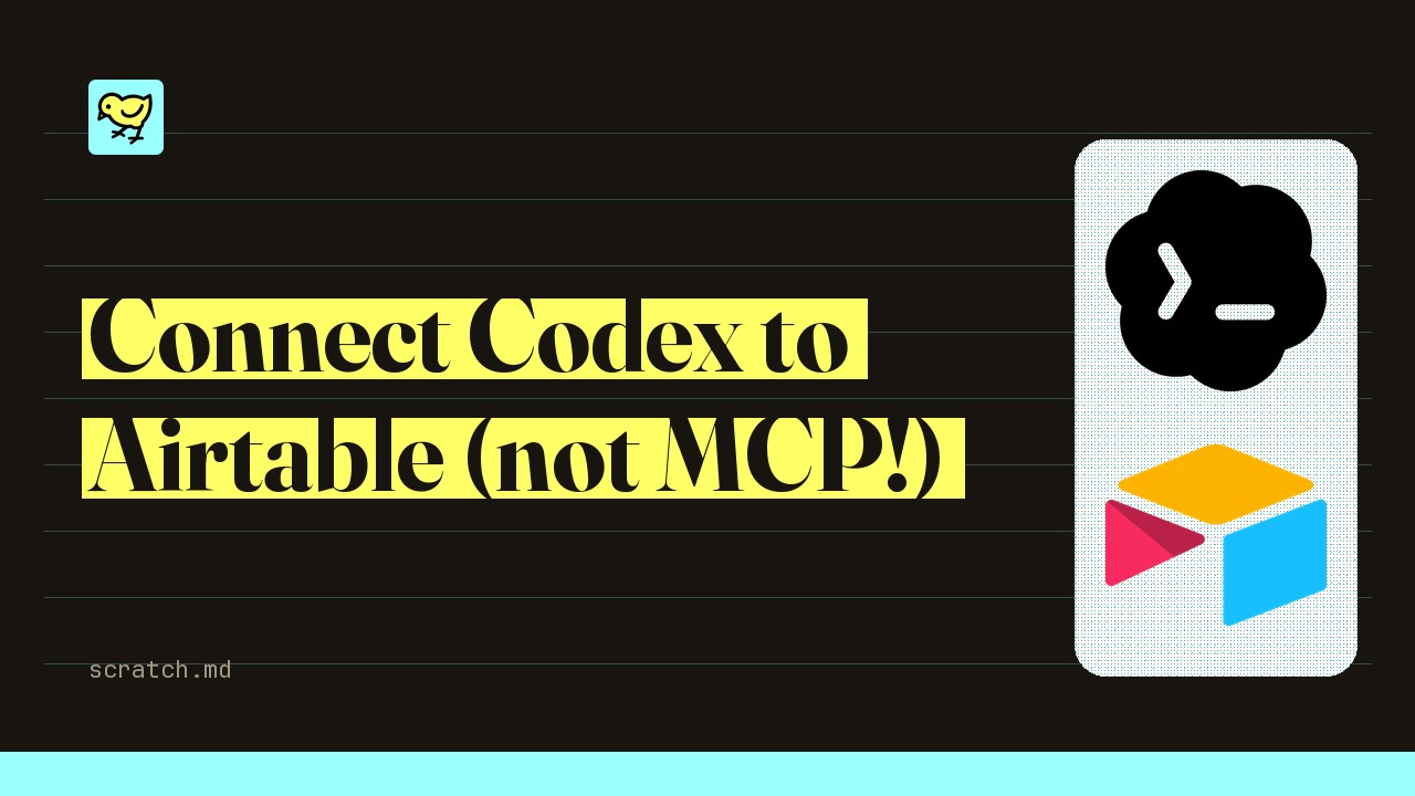 Connect Codex to Airtable (not MCP!)